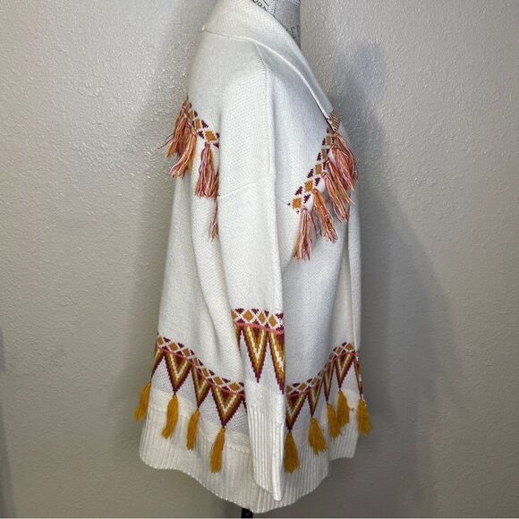 Matilda Jane Moments With You Gingersnap Cardigan Sweater Cream Gold Orange Sm - Picture 6 of 16